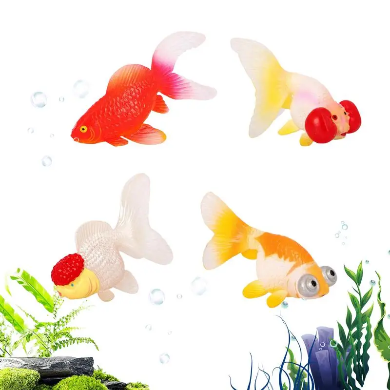 

Floating Fish 4X Fish Decorations Realistic Marine Animal For Home Garden Aquarium Fish Tank Pond Indoor Outdoor Decoration