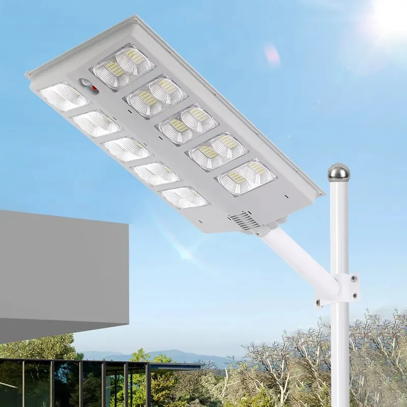 

High Power 600W 800W 1000W Solar Street Light with Motion Sensor for Garden Security,Retractable Pole Included