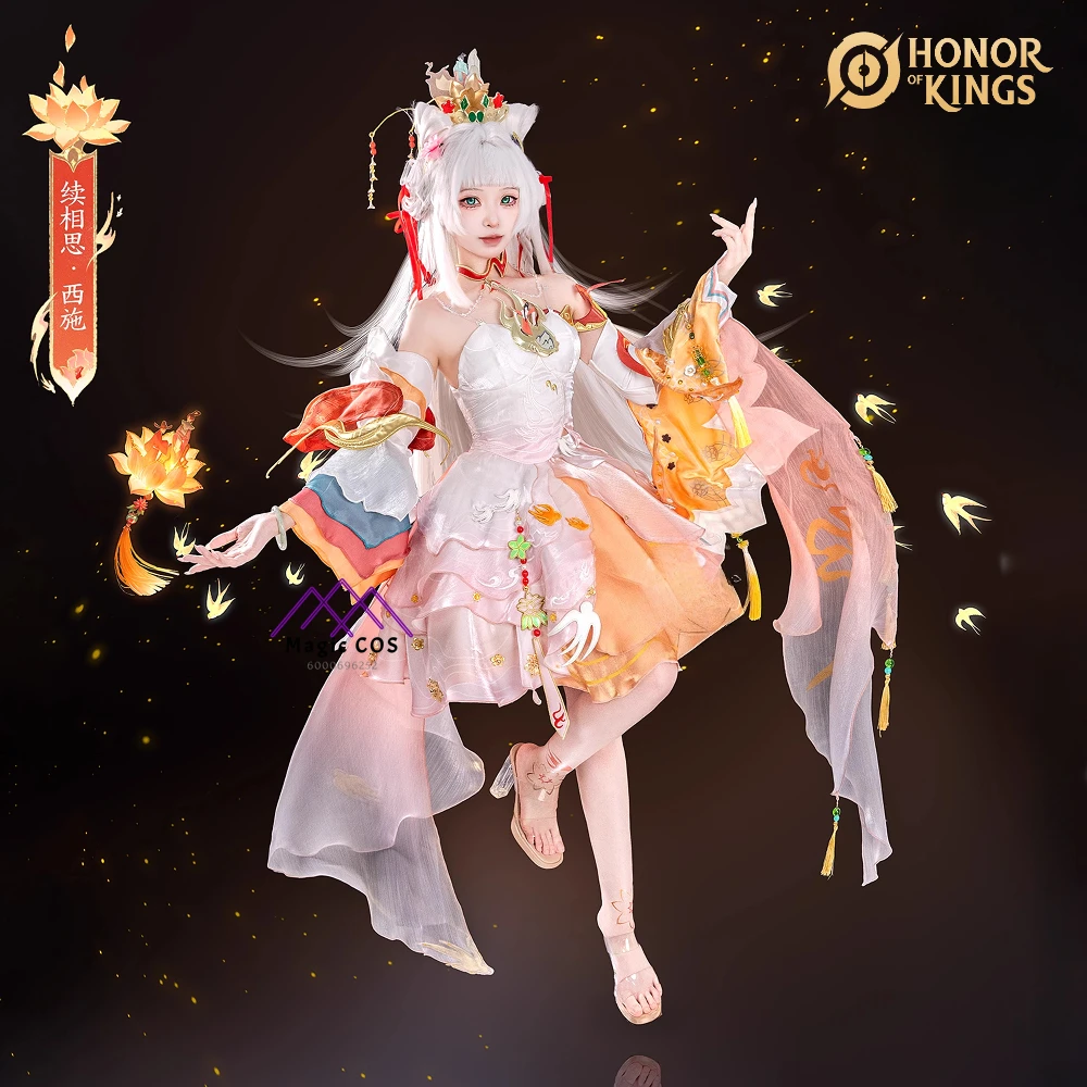 

Hot Game Honor of Kings Cosplay Costume Anime Xi Shi High Quality Role Playing Fashion Dress Wig for Women Adult ComicCon Outfit