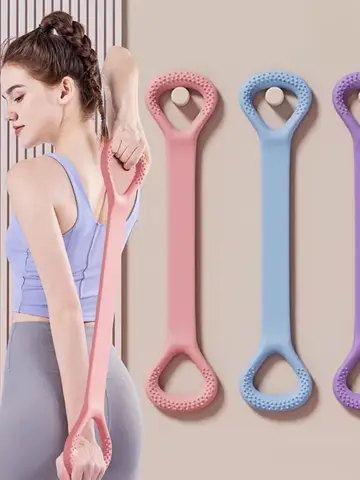 8 Fitness Workout Resistance Band Arm Back Shoulder Exercise Elastic Training Band Yoga Pilates Physical Therapy Equipment