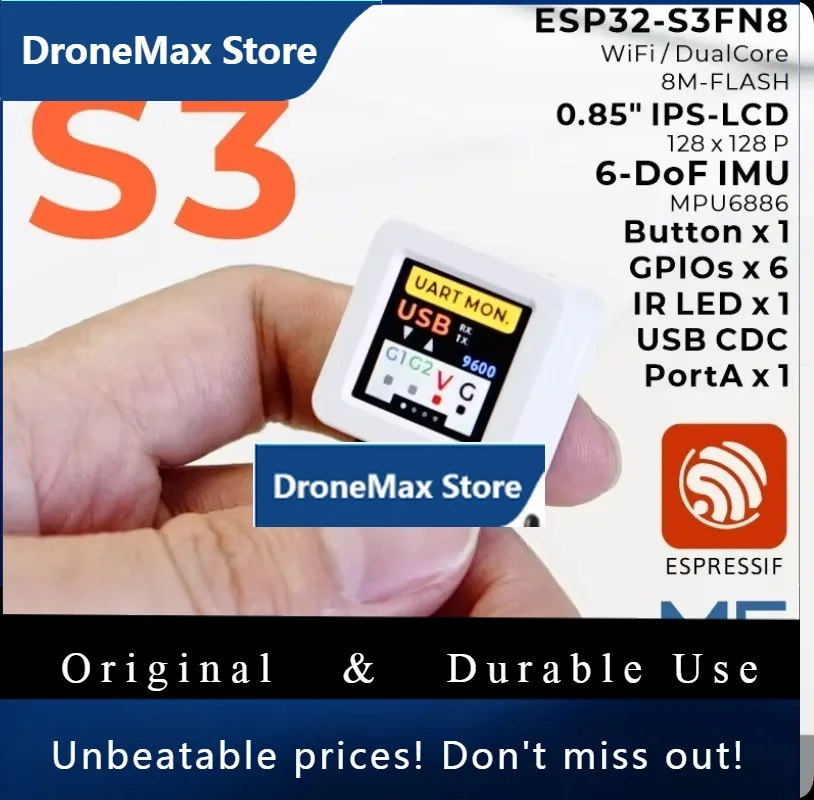 DroMaS3 ESP32-S3 Programmable Controller With 0.85