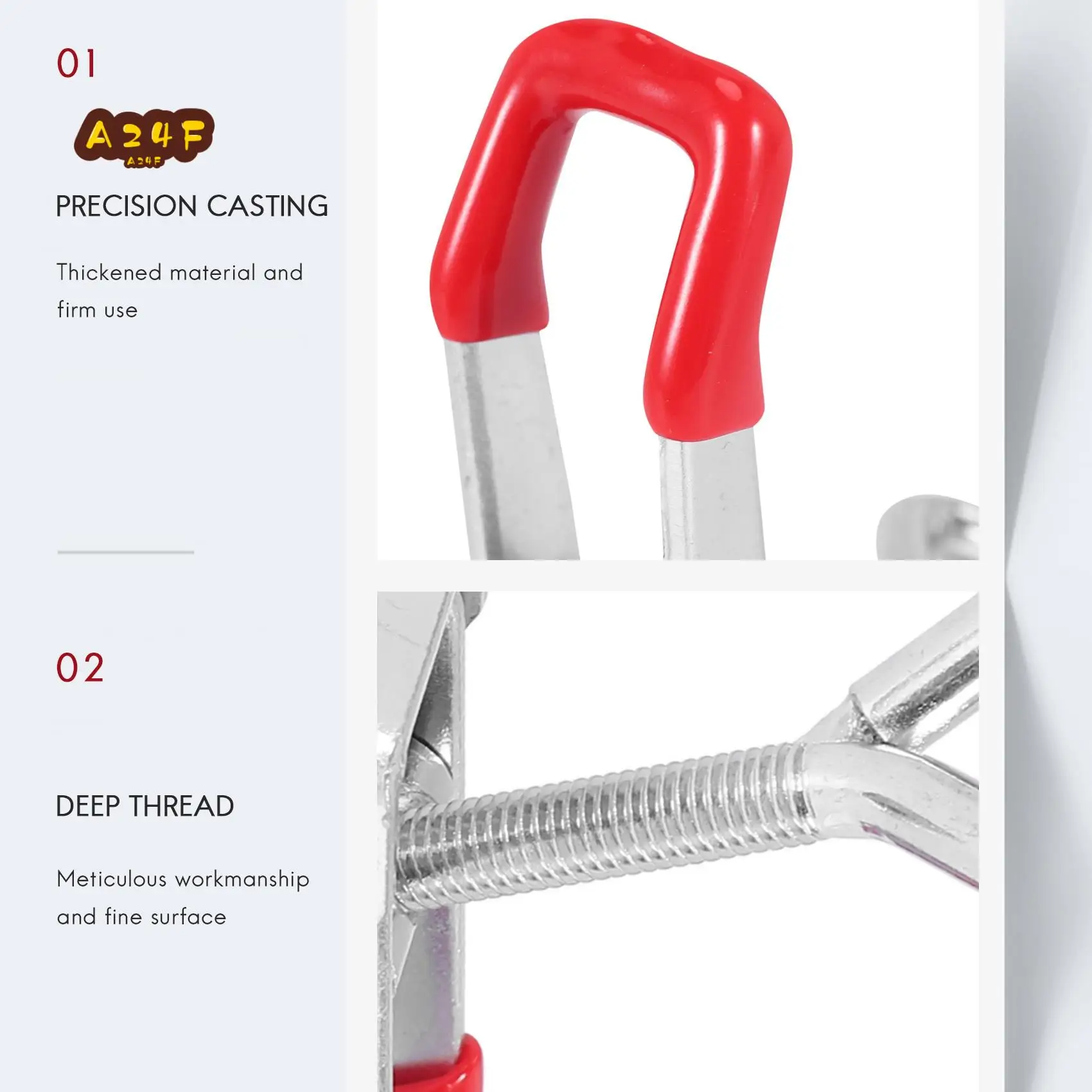 

A24F-10 Pack Регулируемый зажим с защелкой, удерживающая способность 150 кг, сверхмощный быстроразъемный защелка 4001, тумблерный зажим