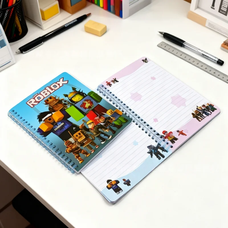    40 pagina's Roblox Coil Notebook Cartoon Virtuele wereld Games Patroon Student Briefpapierbenodigdheden Kantoor Kladblok Geschenken