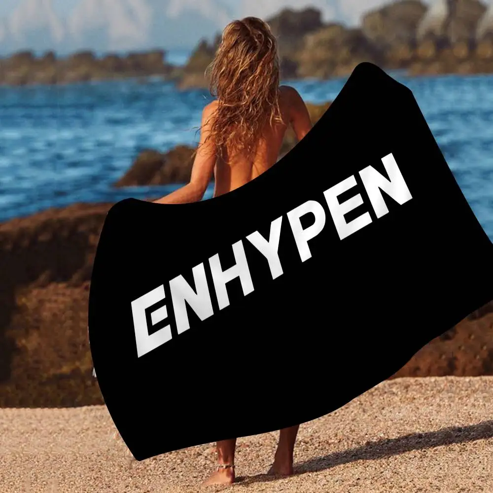 Kpop Man E-ENHYPEN Microfiber Blanket Quick Drying Beach Towels