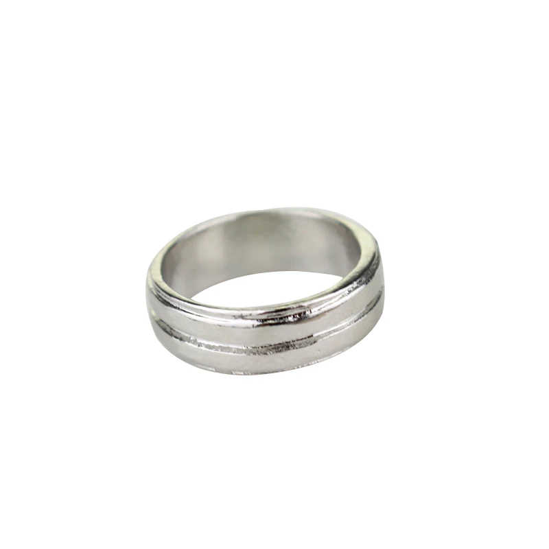 Anillo de acero inoxidable pulido sobrenatural Dean Winchester con ranura mate para hombre, anillos de boda, joyería, regalo de Navidad ﻿