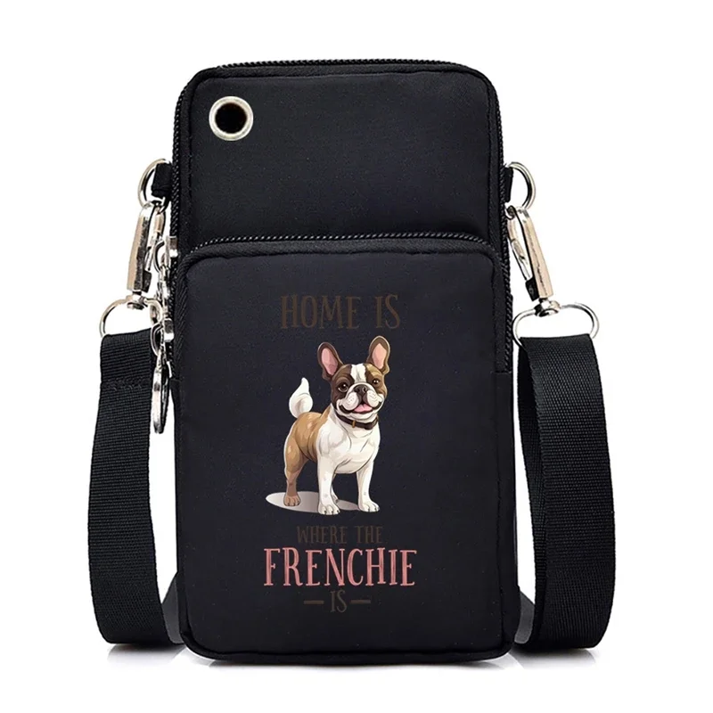 Cartoon Dogs Mini Mobile Phone Bag for Women The Only Thing Better Than Coffee Is My German Shepherd Print Purses and Handbags