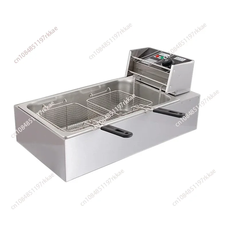 Commercial Deep Fryer Machine Single Cylinder Electric FryerLarge Capacity Electric Fryer Fried Skewers Snack Equipment - view 5