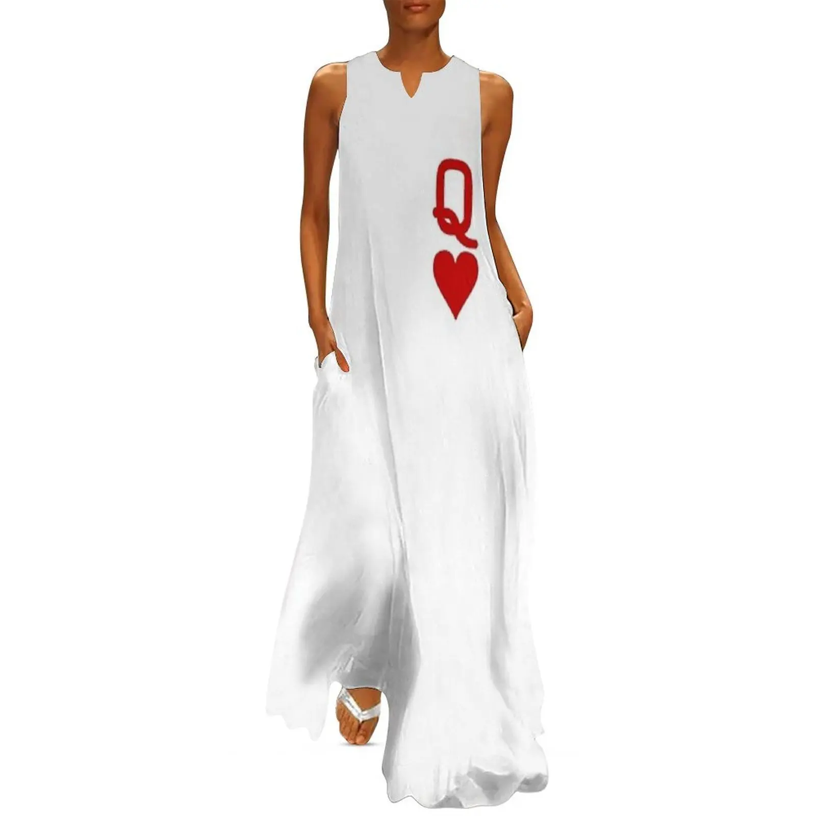 

Minimalist Queen of Hearts Long Dress Dress women dresses for official occasions summer dress korean women