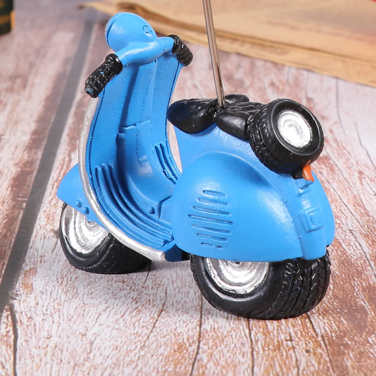 

1Pcs Blue Resin Electric Car Shape Photo Clip Desktop Holder Table Number Clips Wedding Party Decor Memo Note Holder