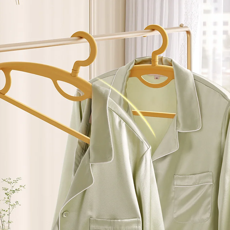 Clothes Store Clothes Rack Thick Wide Shoulder Non-Slip Winter Clothes Drying Rack Hangers No Trace Support
