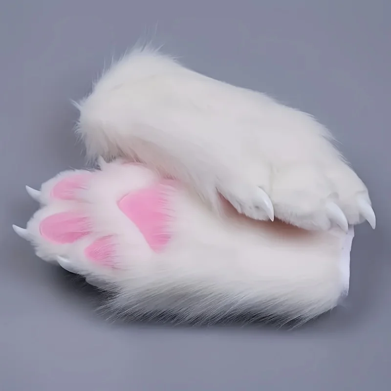 Plush gloves cute claws party cosplay role-playing props cat cartoon dew finger cat claws stay cute cat mask