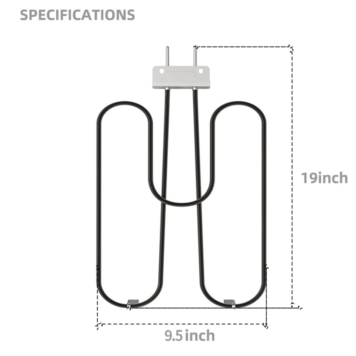 70127 BBQ Grill Heating elements for Q240 Q2400 Grills, 55020001 Grills Replacement Part 230V 2200W