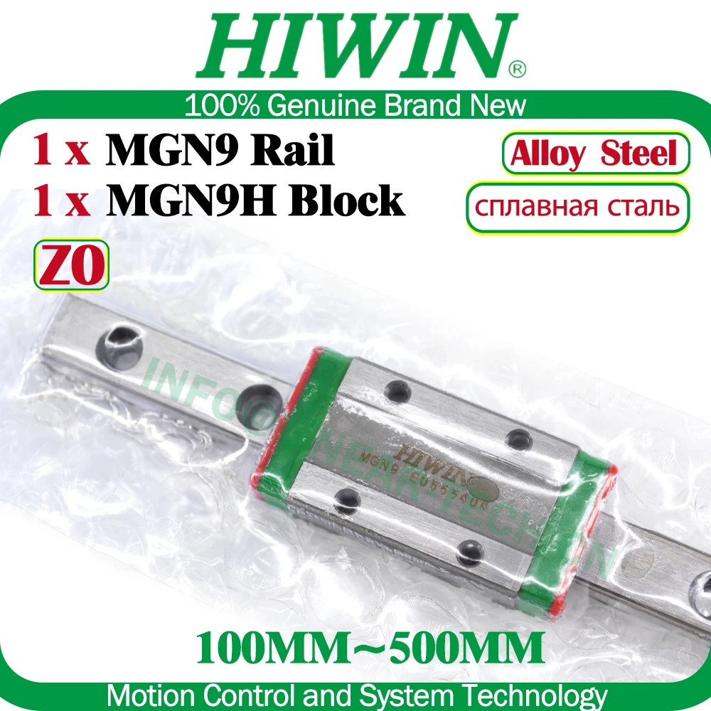 

Оригинальная линейная направляющая из легированной стали HIWIN MGN9 100 150 200 250 300 350 400 450 500 мм MGNR9 Линейная направляющая MGN9H Блок каретки с ЧПУ НОВАЯ