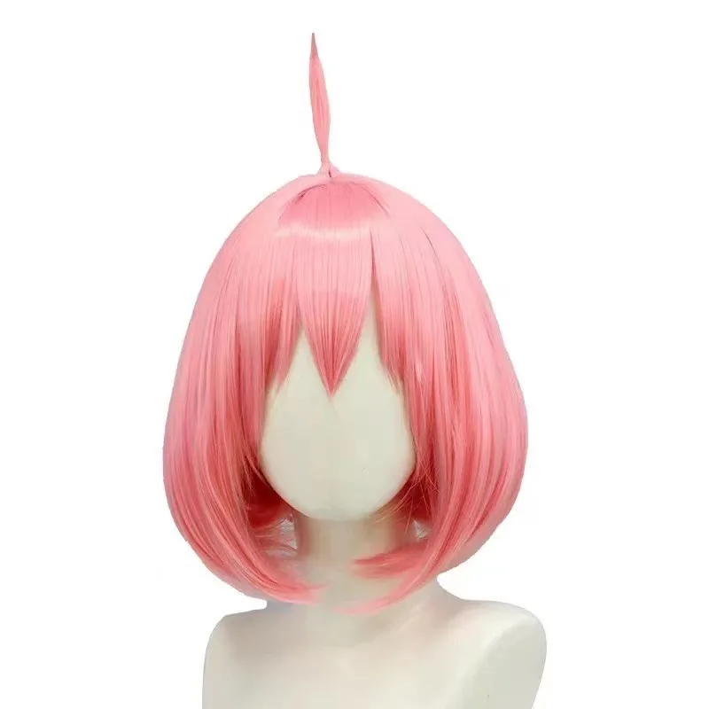 Cosplay anime Spy x Family Anya Forger pink bob wig view 2