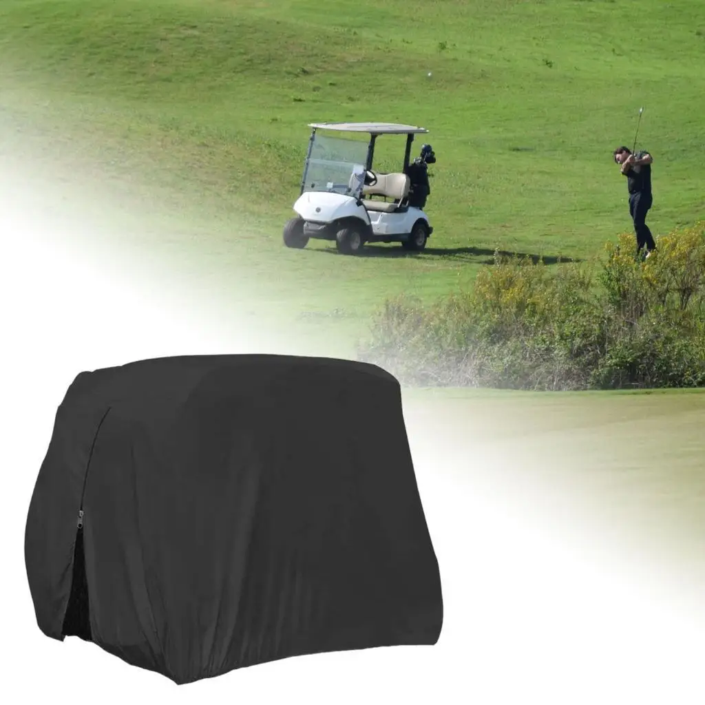 

Golf Cart Cover Protection Accessories with Zipper Useful Sunproof Rain Cover Golf Club Car Cover for Men Women Sports