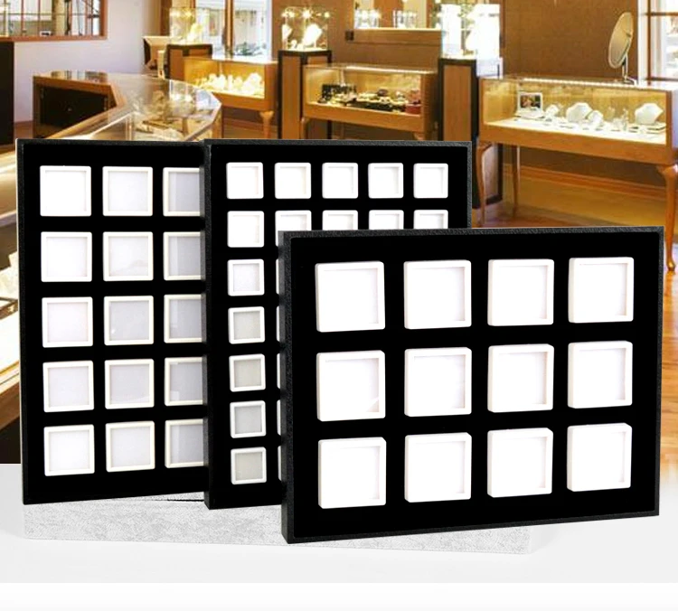 Wholesale Jewelry Gem Display Box Case Loose Diamond Storage Tool Coin Jar Show Tray Gem Pot Gemstone Organizer Holder Container