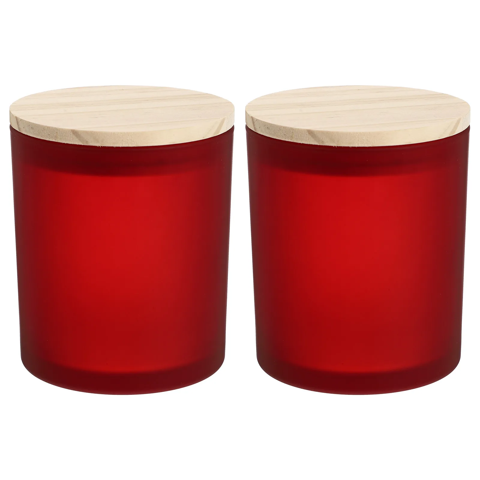 2Pcs Premium Glass Pine Cups Simple Elegant Holder Cup for Aromatherapy Candles DIY Projects Portable