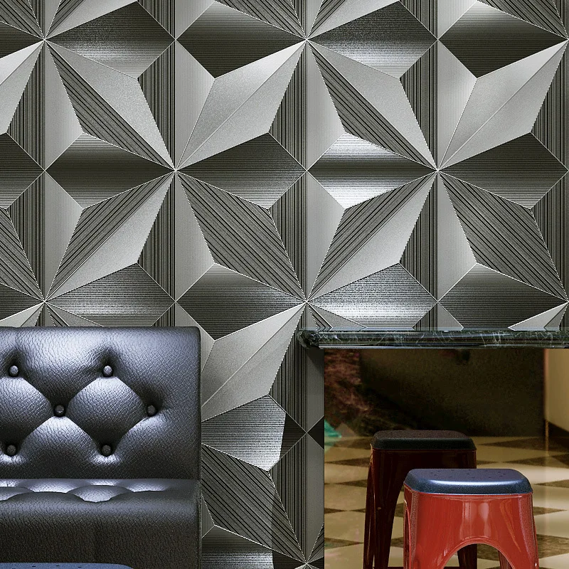 3D Stereo KTV Background Wallpaper Flash Special Effect Bar Personalized Creative Embossed Live Streaming Room Store Decoration