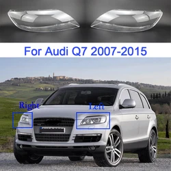 Cristal de Faro de coche para Audi Q7 2007-2015, cubierta de lente transparente, repuesto de Faros Delanteros, carcasa transparente, accesorios de coche