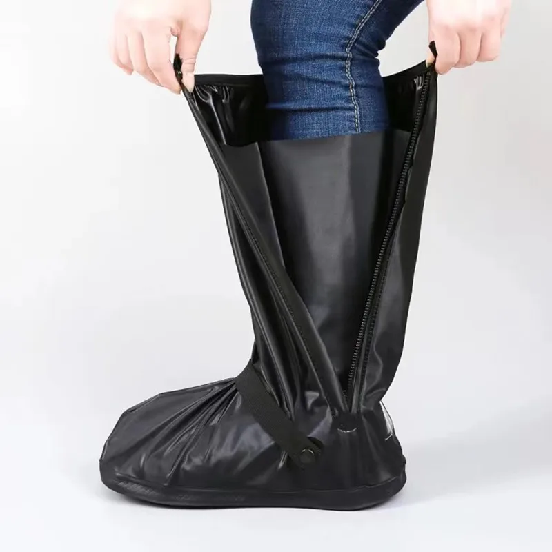 High cylinder motorcycle rain shoe cover, waterproof and anti slip, men's rain shoes for external wear, water shoes for women, t