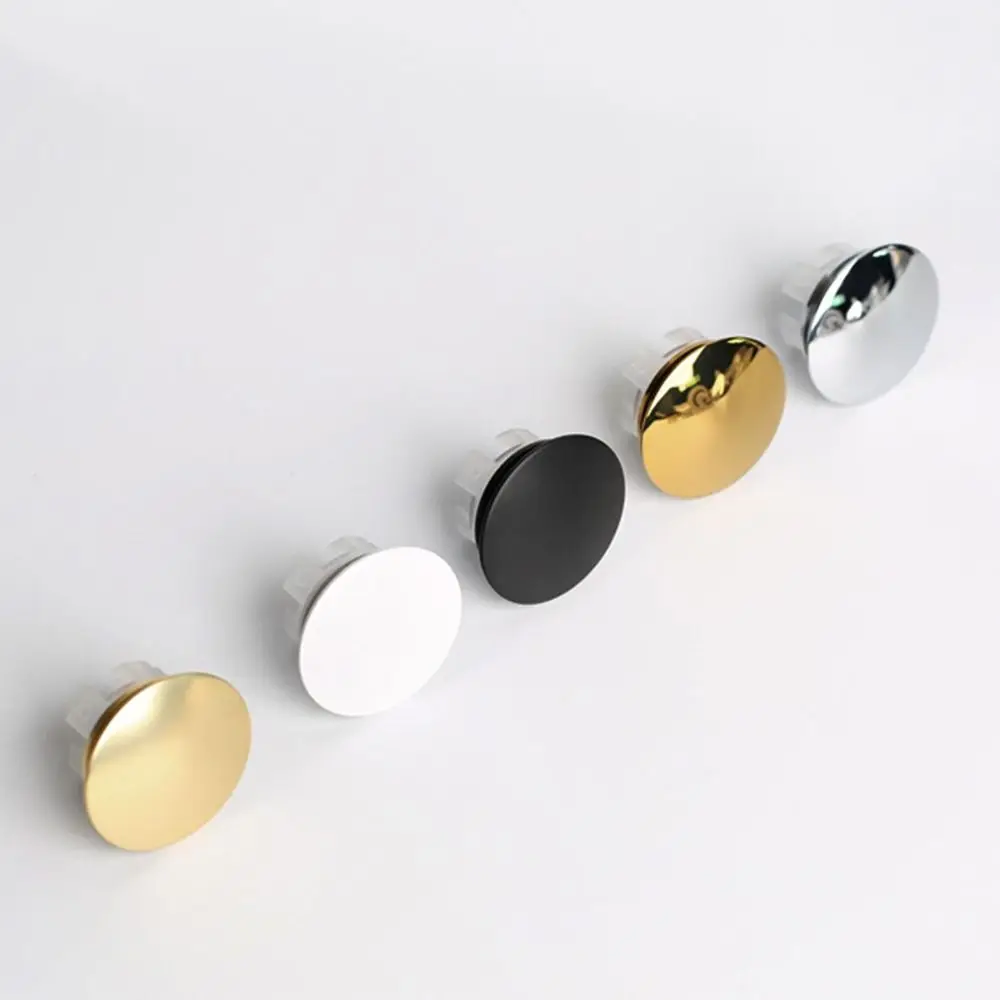 Useful Round Sink Overflow Covers double layer Copper Wash Basin Overflow Ring Plug Replacement Trim Ring Cap Kitchen Bathroom
