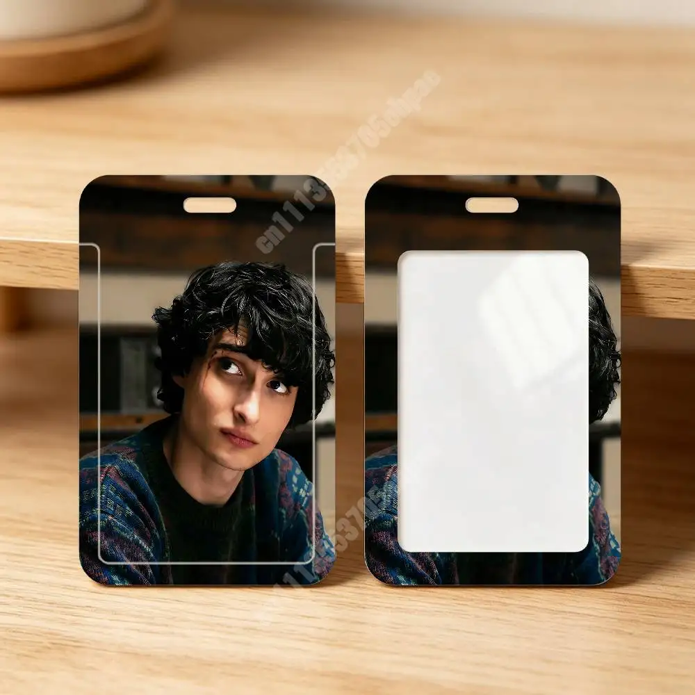 F-Finn W-Wolfhard Mike Wheeler Plastic Card Holder Staff ID Card Clear Transparent Campus Access Name Tag view 6
