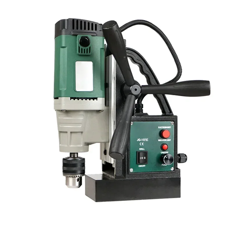 

New 220V JG-28RE Magnetic Drill Speed-adjusting Tapping Forward Reverse Industrial Electric Drill Iron-absorbing Portable Drill