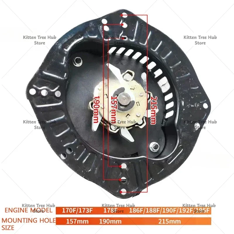 Diesel Engine Universal Pull-Free Starter Micro Tillage  Generator Starter Hand Crank