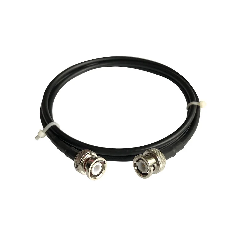 Imagem -02 - Bnc Macho ao Cabo Coaxial do rf da Tomada Rg58 do Macho do Bnc 50 Ohm do Conector do Friso do Cabo Macho do Pino da Tomada do Dobro Bnc Cabo de Fio 0.5m 1m 2m 5m 8m 10m