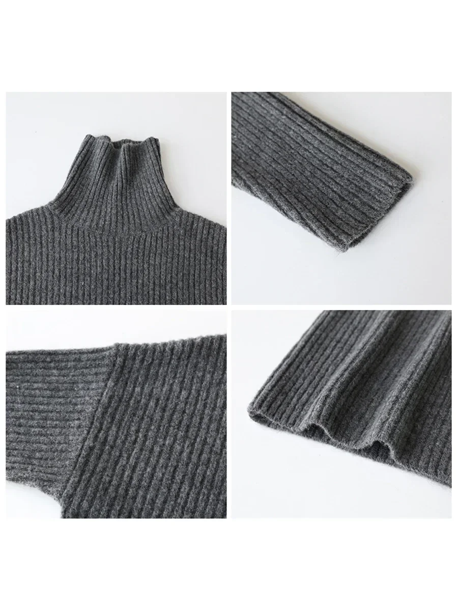 CHIC VEN Women Sweater Loose Casual Turtleneck Solid Pullover High Neck Underwear Bottomed Woman Jumpers Girl Autumn Winter 2025 5 CHIC VEN Women Sweater Loose Casual Turtleneck Solid Pullover High Neck Underwear Bottomed Woman Jumpers Girl Autumn Winter 2025 5