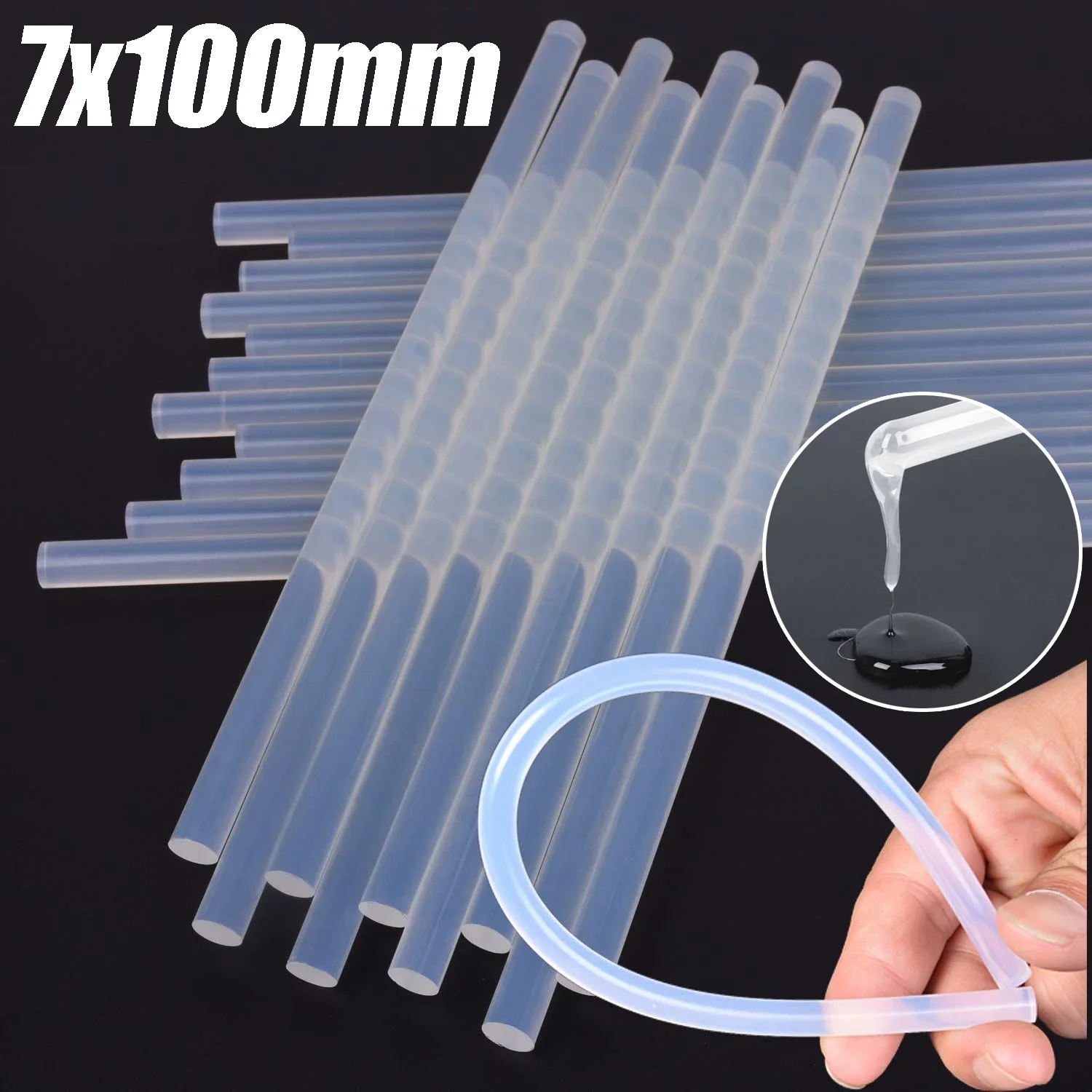 10pcs Car Dent Repair Glue Sticks Strong Adhesion Car Body Paintless Repair Hot Melt Strip Repairing Glue Stick Car Repair Tool