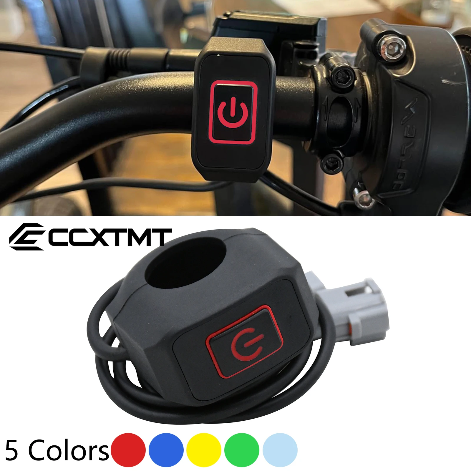 

For Sur-Ron Light Bee X/S Headlight Kill Switch Handlebar Light Switch Light For Segway X160/X260 Waterproof Switch Universal