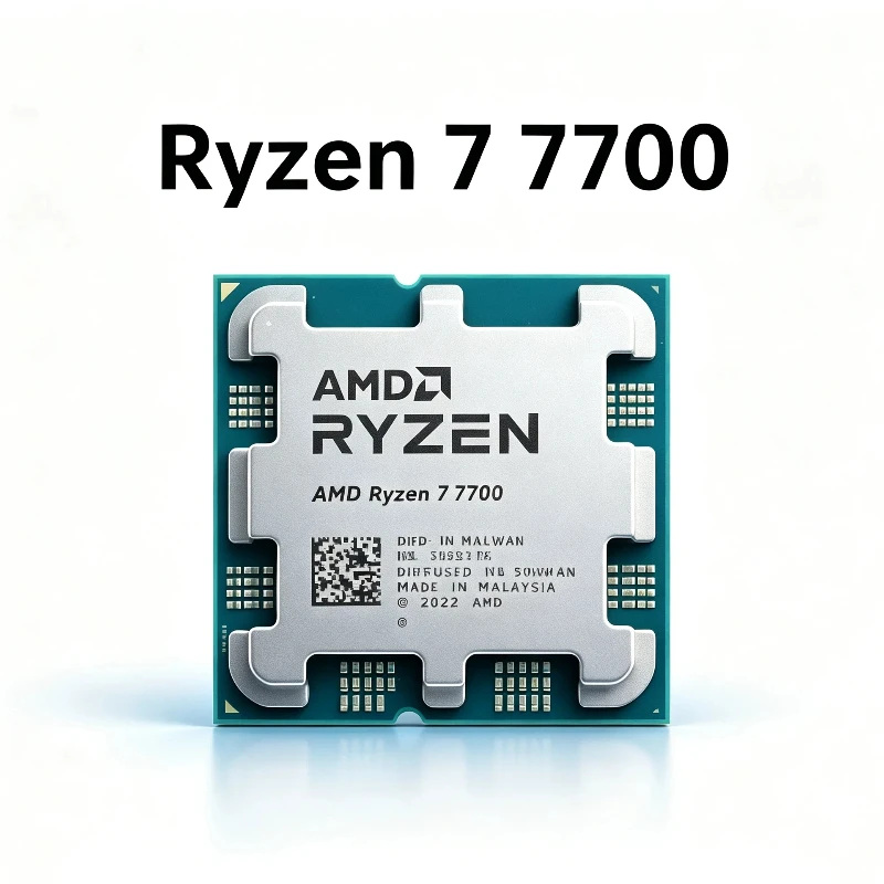 Ryzen 7 7700 AMD AM5 Upgrade Desktop Processor 8 Core 16 Thread 5.3GHz Unlocked Gaming CPU Without Cooler