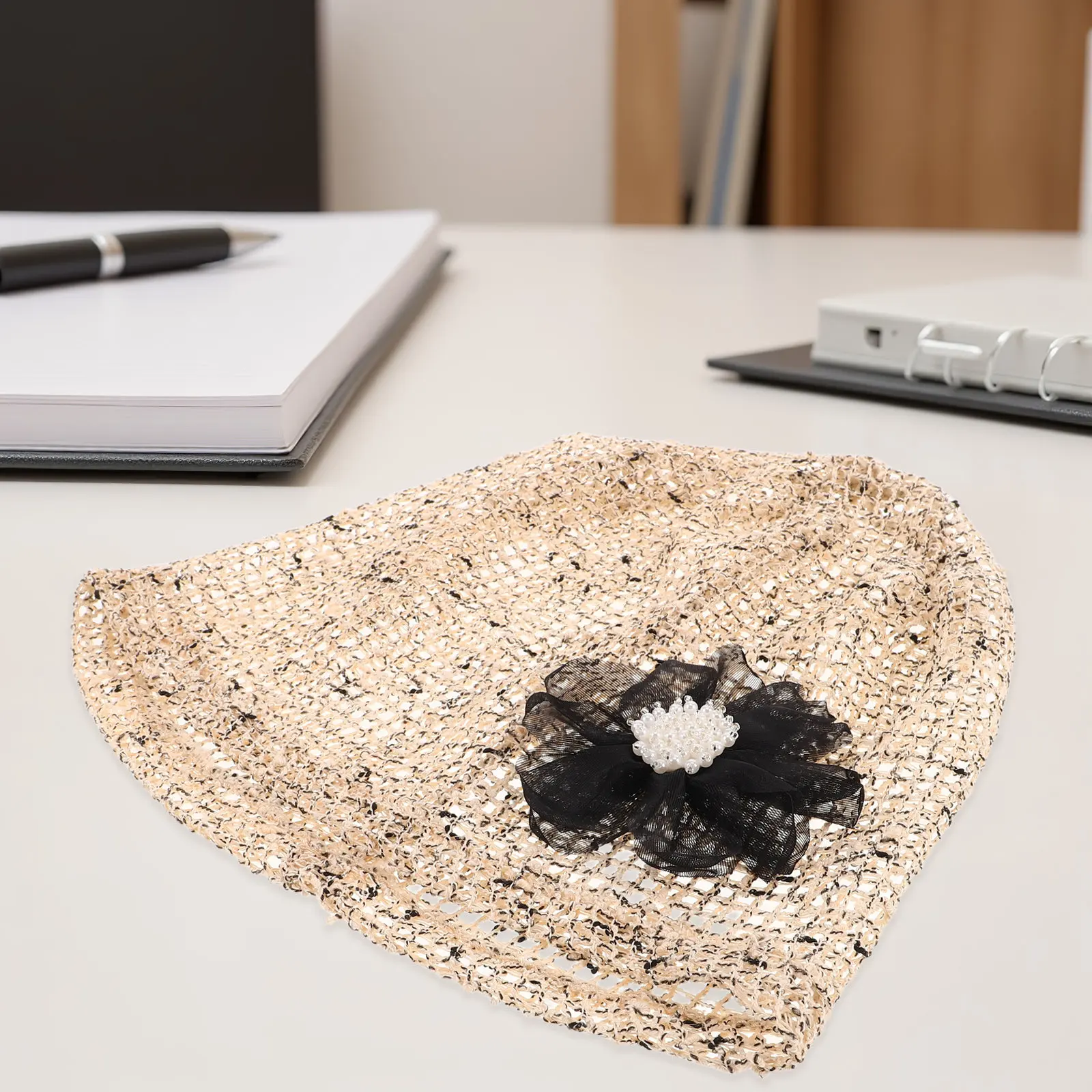 Summer Beanie Hat for Women Breathable Mesh Construction Hollow Out Lightweight Street Style Travel Casual Beach Wear Trendy