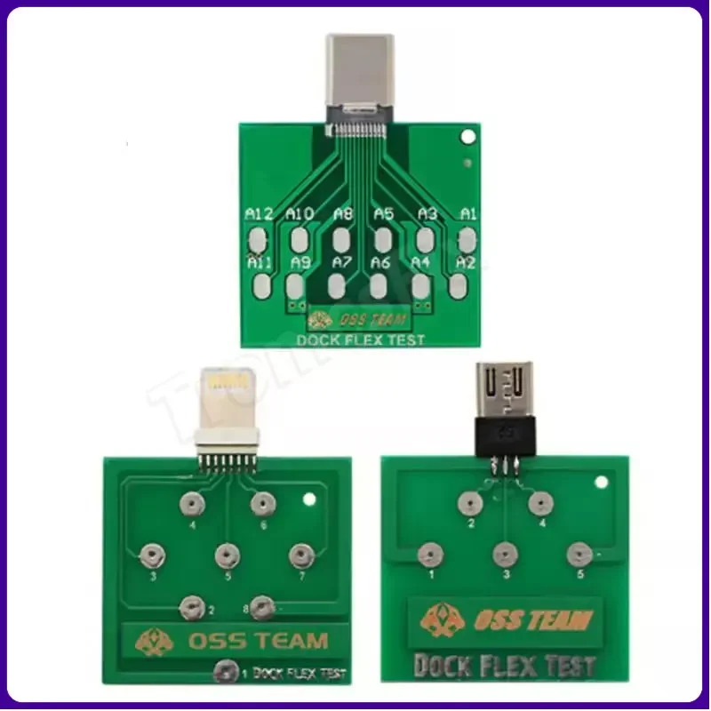 OSS Team Micro USB Dock Test Board for IPhone and Android Phone U2 Battery Power Charging Dock Flex Easy Testing Tools