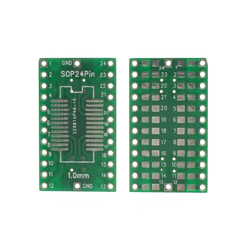 Remendo sop24 do adaptador ssop24 ao passo em linha smt 1.0 do mergulho 0805mm