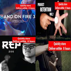 Project Retention Vol 2 by Rogelio,Quantum Spoon Bend by Peter Eggink,Band on Fire by Bacon Fire 1-3,REP by Zee Yan Magic Tricks