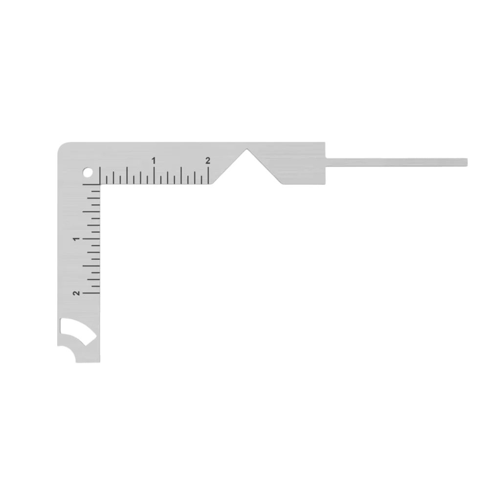 Durable 5-in-1 Book Cover Guide Stainless Steel DIY Gauge Ruler Multi-Function Marking Tool