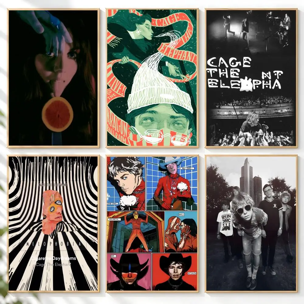 Pop Rock Band Cage The Elephant Poster Home Artwork For Living Room Bedroom Office Dorm Apartment Gift