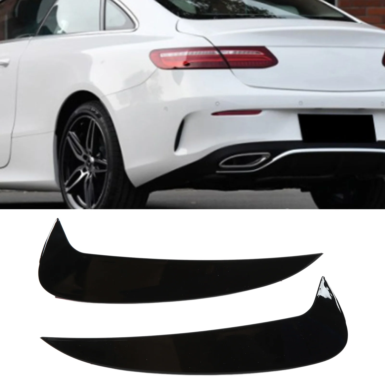 Bumpers Spoiler Trim ABS Plastic Rear Bumper Air Vent Cover Replacement for Mercedes Benz E-Class C238 W238 for Modification