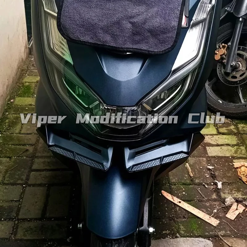 For Honda PCX125 PCX160 Retrofitted Front Fixed Wing Birdbeak Deflector Spoilers 2021 2022 2023