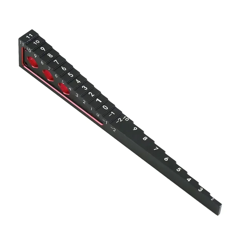 Metall-Höhenverstelllineal für 1/8 1/10 1/12 RC-Auto Schwarz-Gold Upgrade-Teile