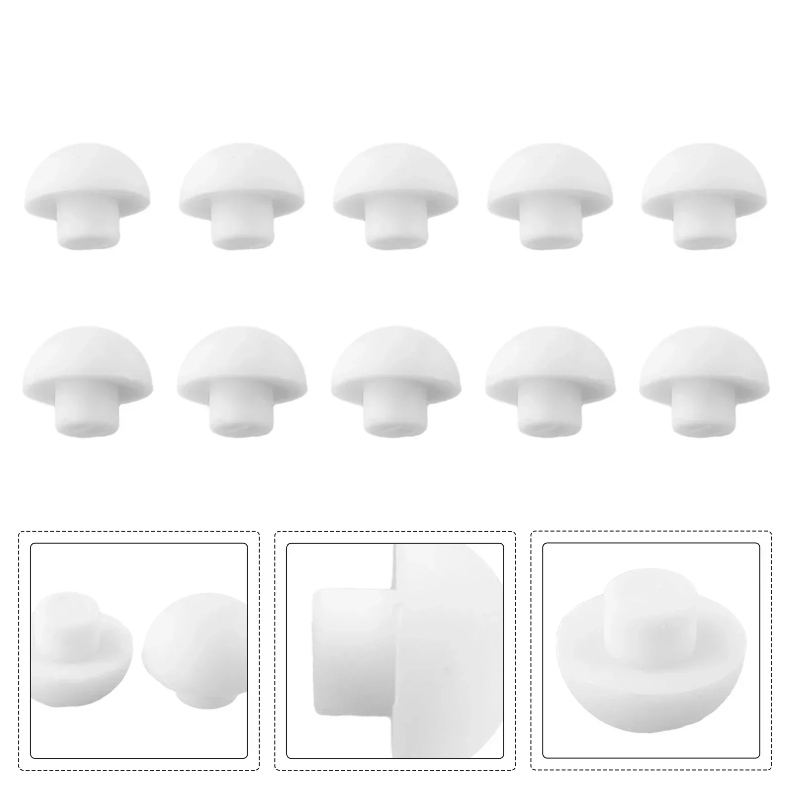 10pcs Toilet Seat Buffer Toilet Seat Bumpers Seat Top Cover Cushion Stopper White Bathroom Accessories Gaskets