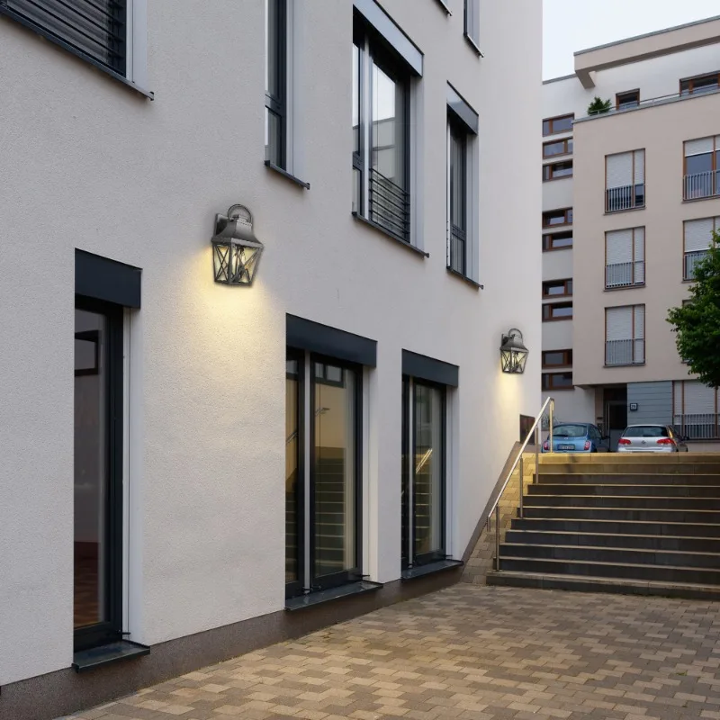 

1 упаковка, наружное настенное бра, матовое черное прозрачное стекло, рождественский подарок, водонепроницаемое крыльцо, гараж, патио, передняя дверь, балкон, внешний вид