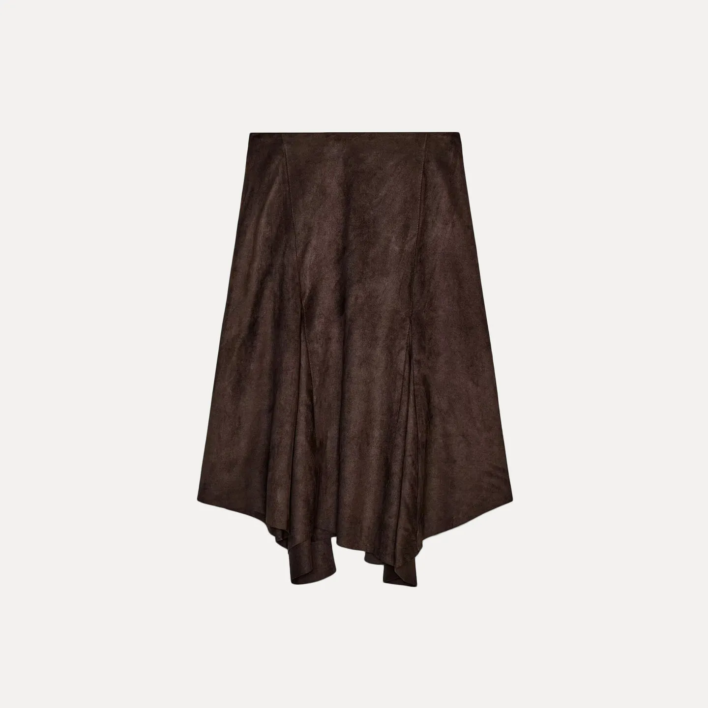 여성 미디 스커트 비대칭 효과 중간 길이 가을 신상 슬레 패셔너블 여성 스커트 스탠드 핏 루즈 웨이스트 디자인