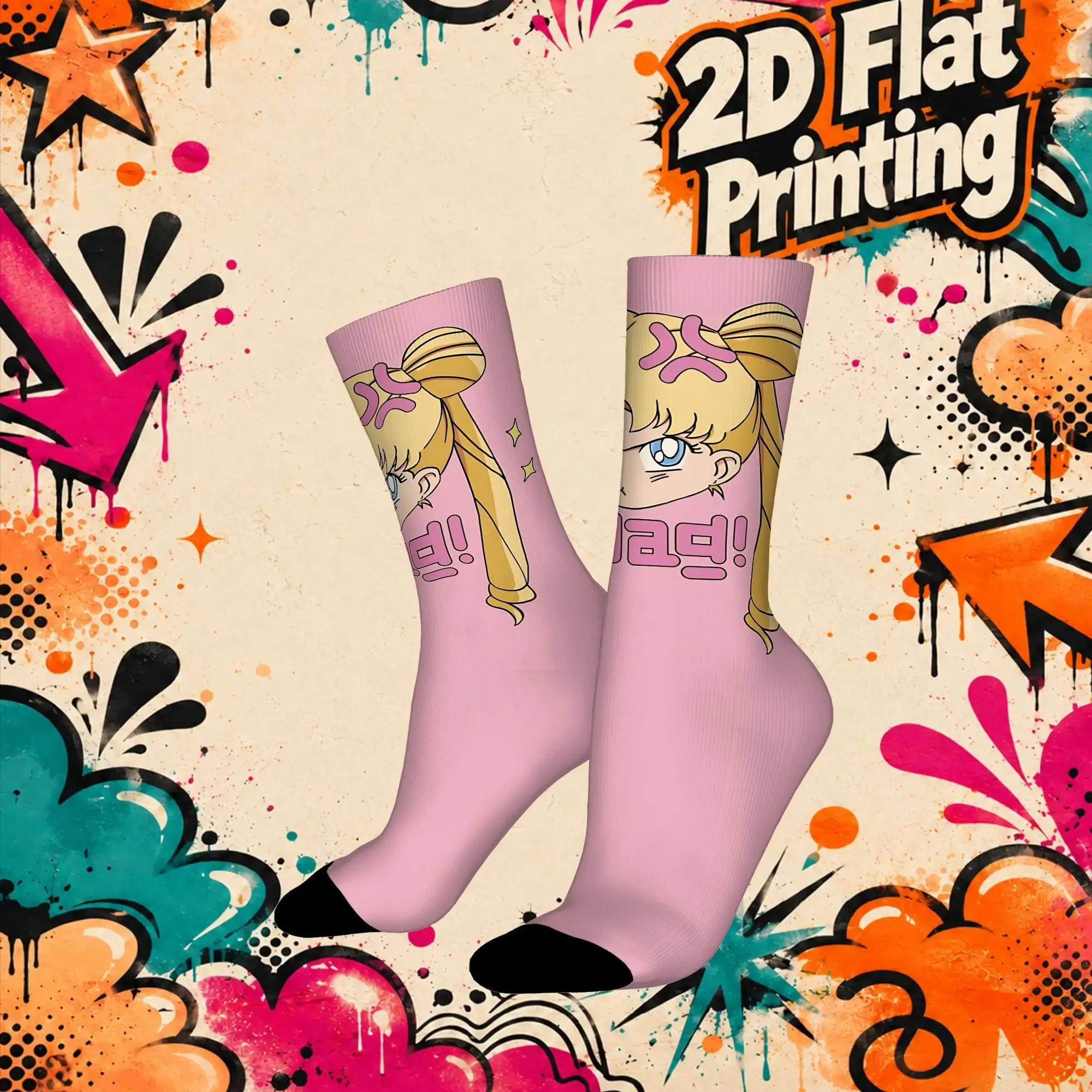 Sport Sailor Moon Crazy Running Men's compression Socks Unisex items Crew Sock Cycling socks