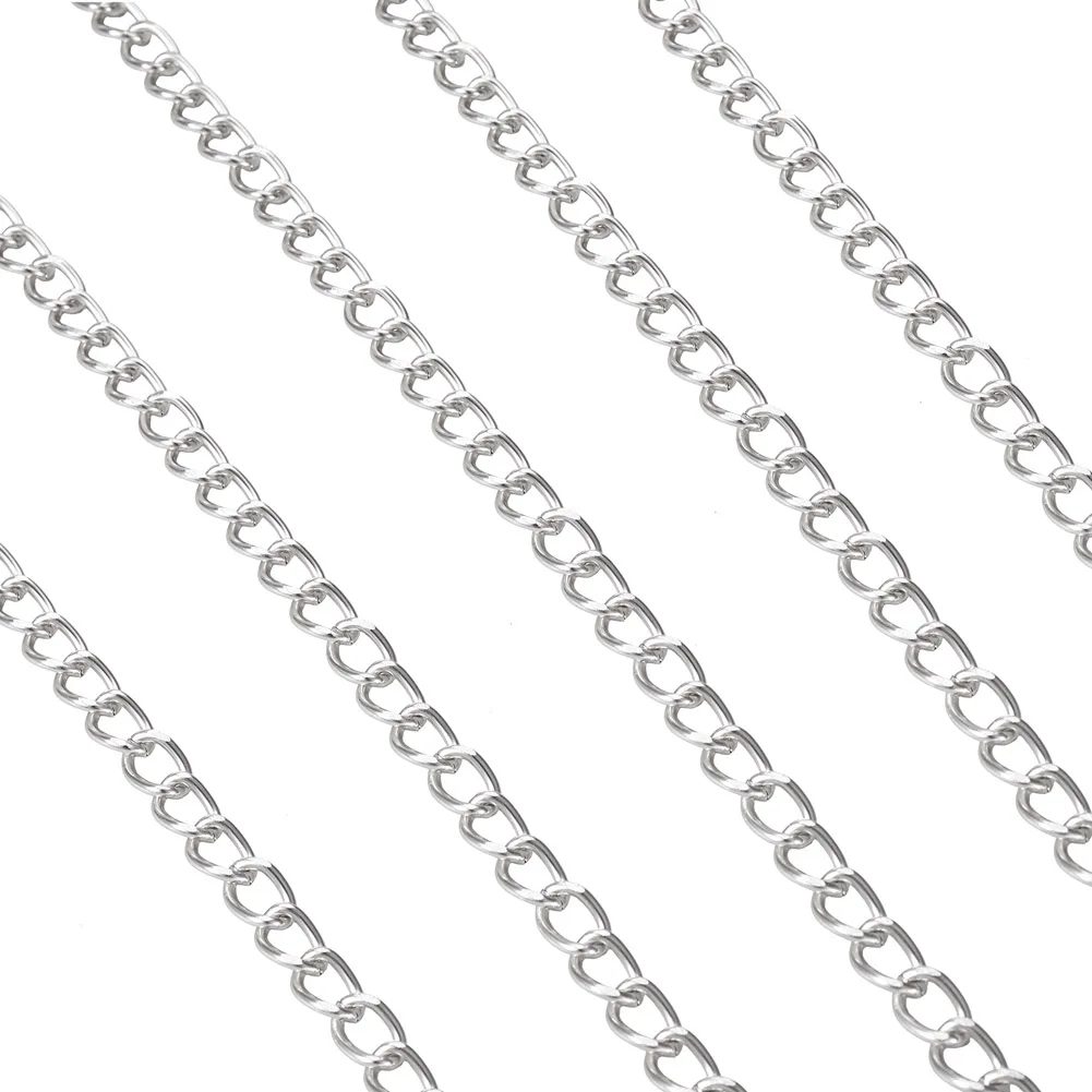 PandaHall 5m/Rolle Aluminium Unverschweißte Panzerkette, Golden 11,5x8x1,8mm Leichtgewicht für DIY Halsketten Armbänder Schmuckherstellung Handwerk – Detail 11