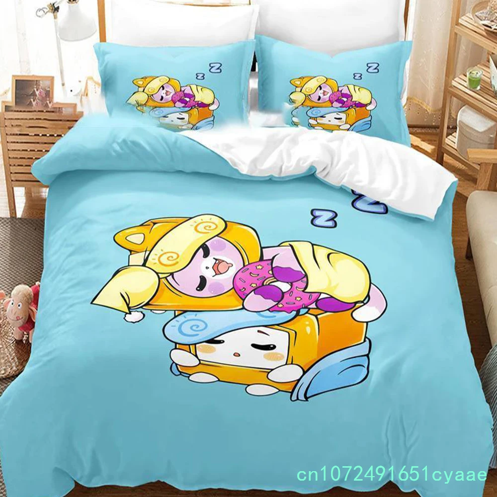 Cartoon Foxy Boxy Lanky-box Bedding Set Duvet Cover Bedroom Comforter Covers Single Twin King Size Quilt Cover Home 2/3PCS