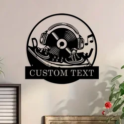 Custom Personalized Dj Disc Jockey Metal Sign,Custom Name Dj Disc Jockey Metal Sign,Metal Wall Decor,DJ Neon Sign,DJ Wall
