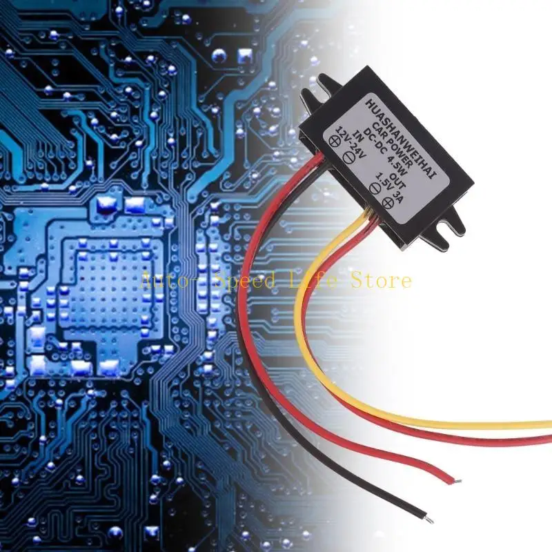 منظم فولتية السيارة 12-24 فولت إلى 1.5 فولت محولات تنحى وحدة طاقة تنحى لموازين حرارة الساعات الإلكترونية